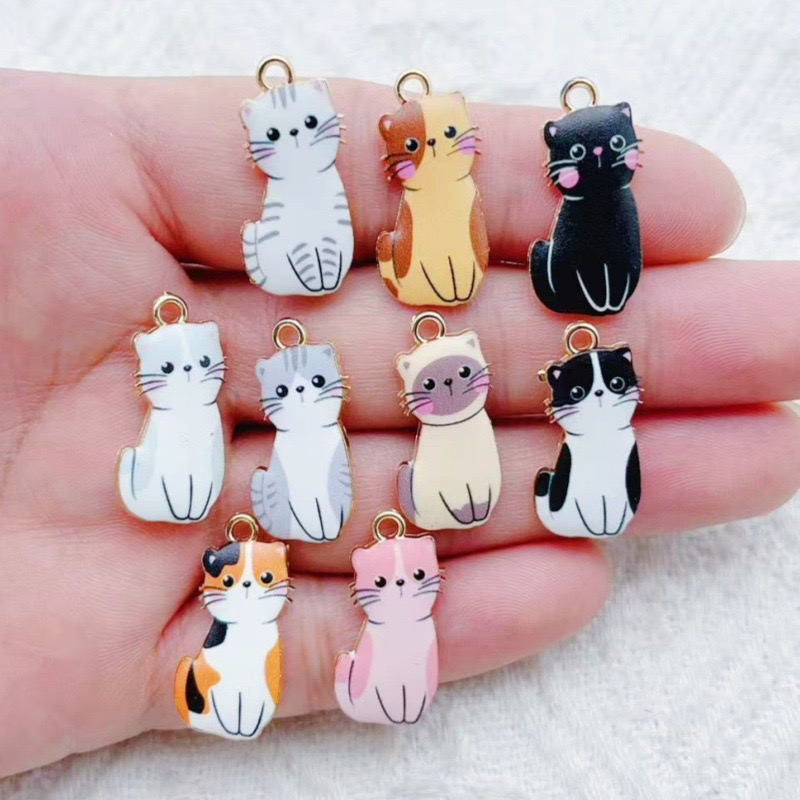 Event Party - 12pcs Cartoon Alloy Drip Oil Cute