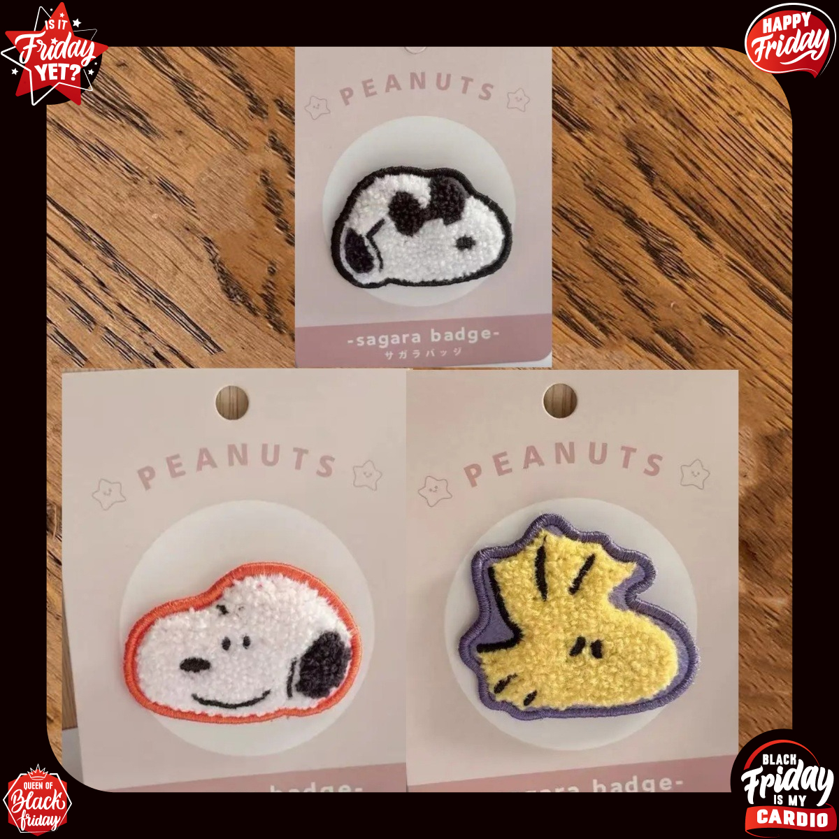 Supply Event - Cute Snoopy Cartoon Embroidery Badge, Japanese