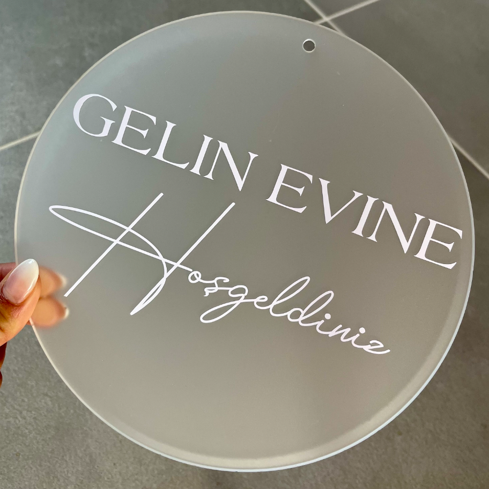 Event Z - Personalized Door Welcome Sign,Kız Evine Hoşgeldiniz