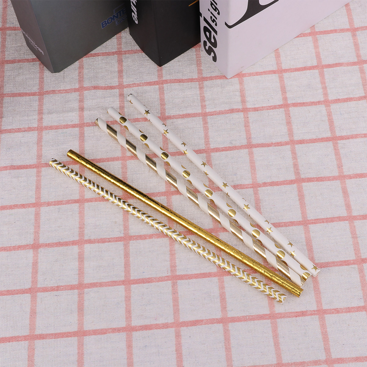 Paper Straw Color - 50Pcs Heart Paper Straws Biodegradable Glitter