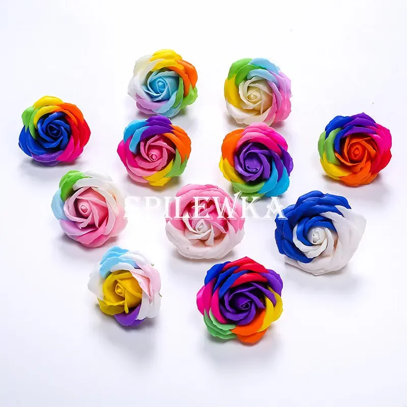 Supply Event - Spilewka 6X7cm Colorful Rose Artificial Flower
