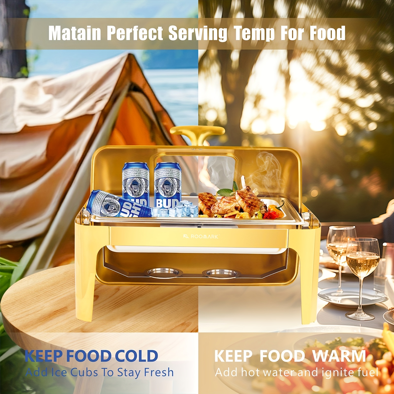 9QT Stainless Steel Buffet War – обзор и цена Event & Party Supply Photos