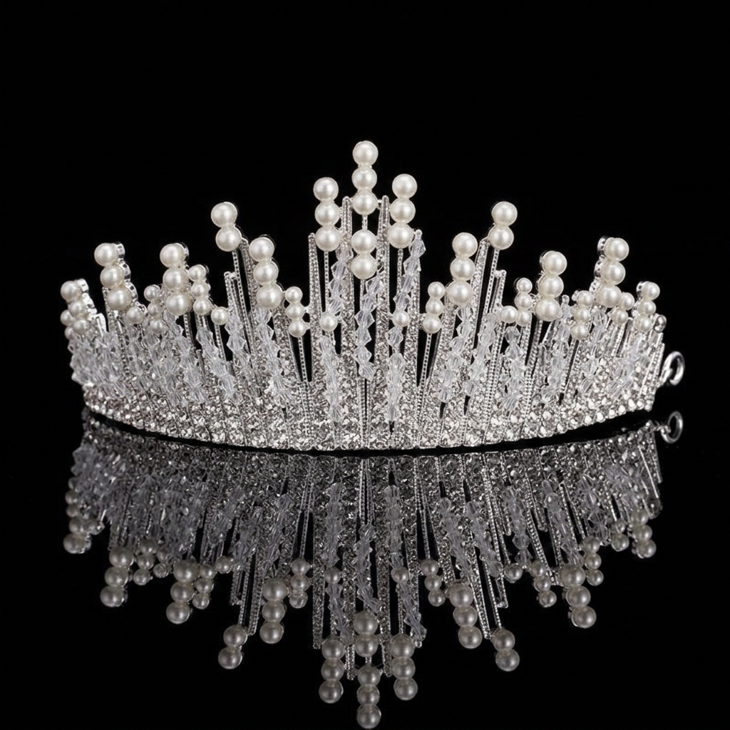 Bridal Pearl Crown Headpiece E – обзор и цена Event & Party Supply Photos