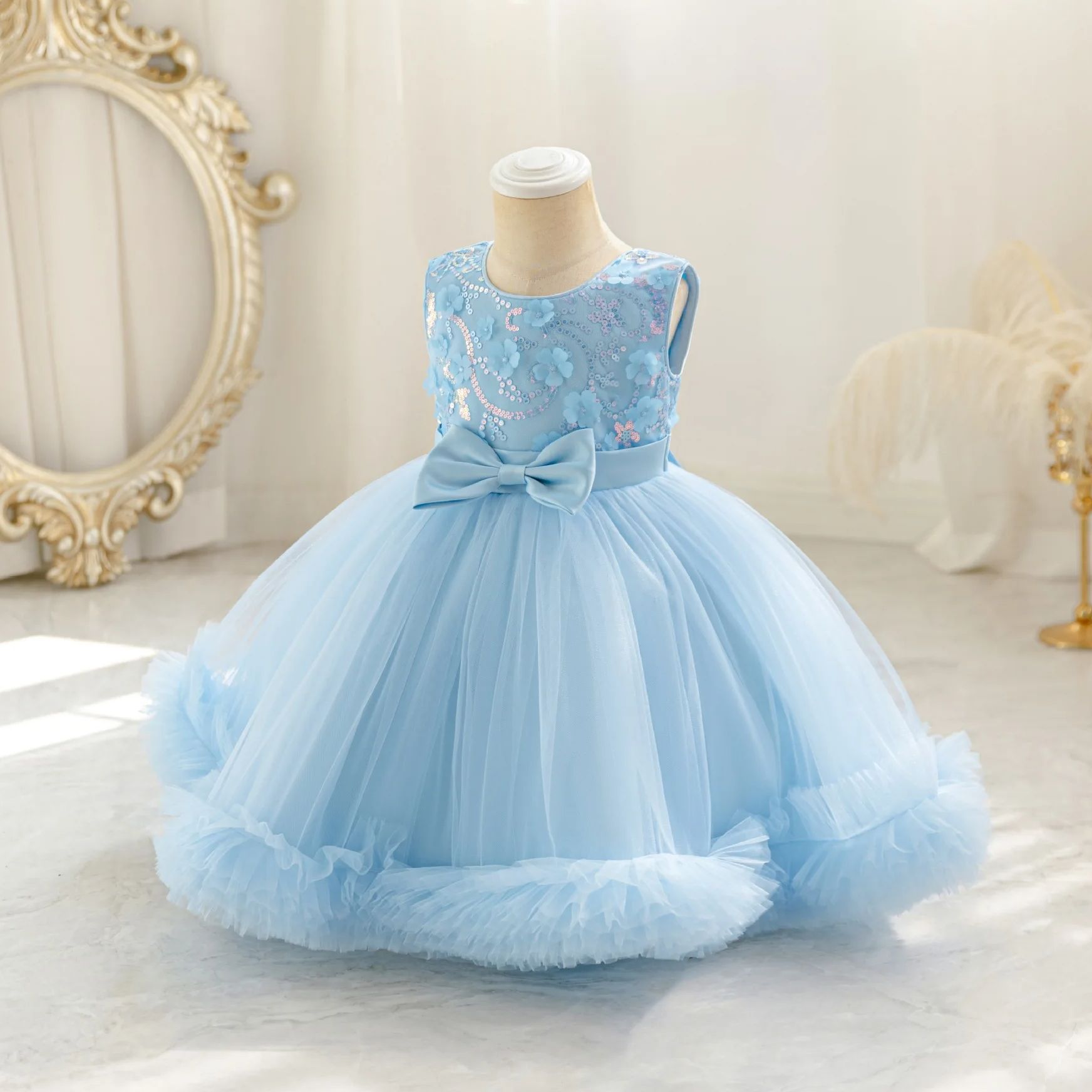 HETISO Tulle Puffy Flower Girl – обзор и цена Glitter Tablecloth