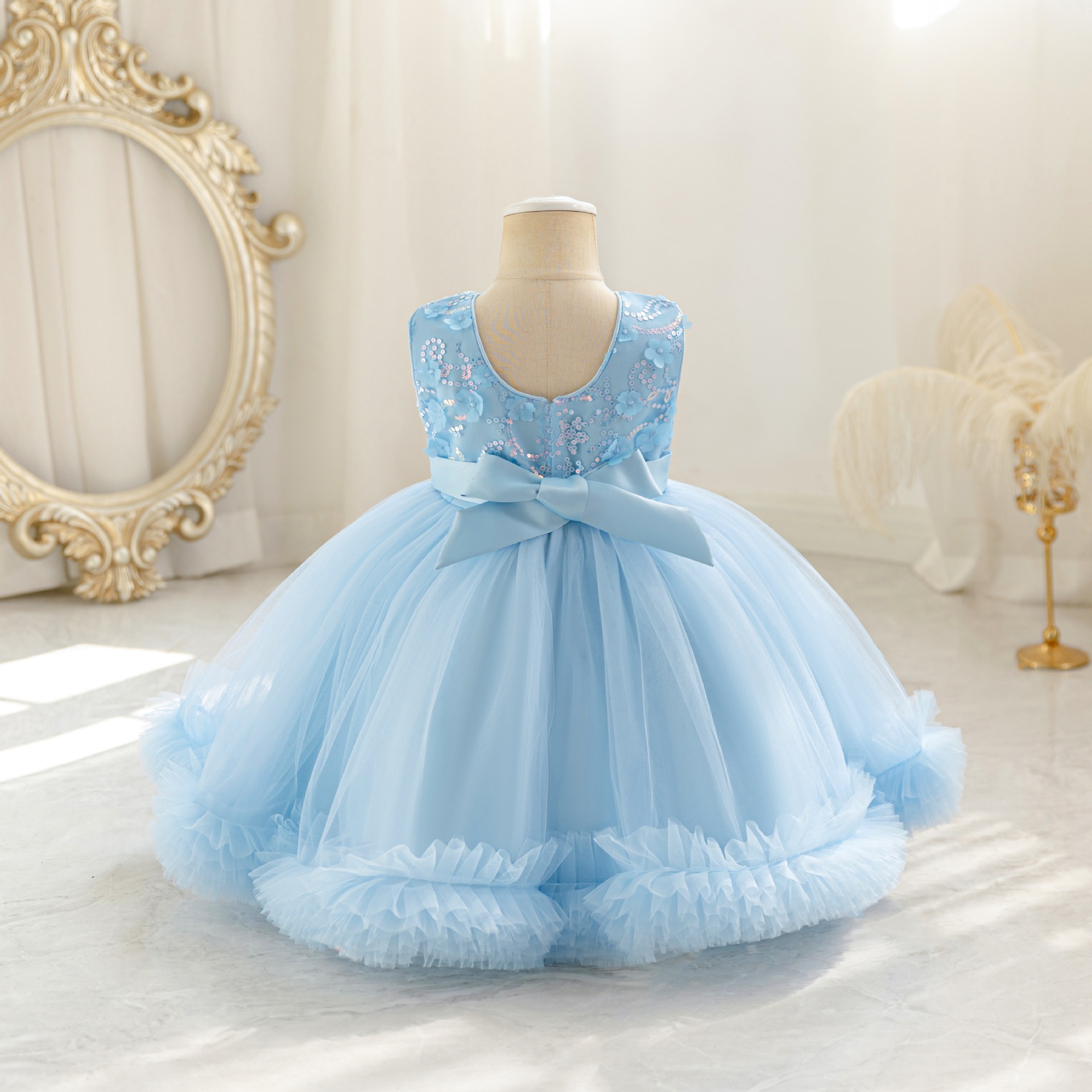 HETISO Tulle Puffy Flower Girl – обзор и цена Glitter Tablecloth