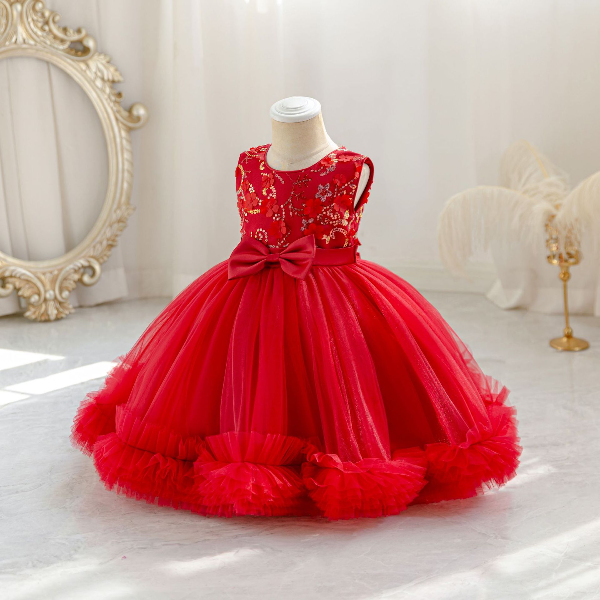 HETISO Tulle Puffy Flower Girl – обзор и цена Glitter Tablecloth
