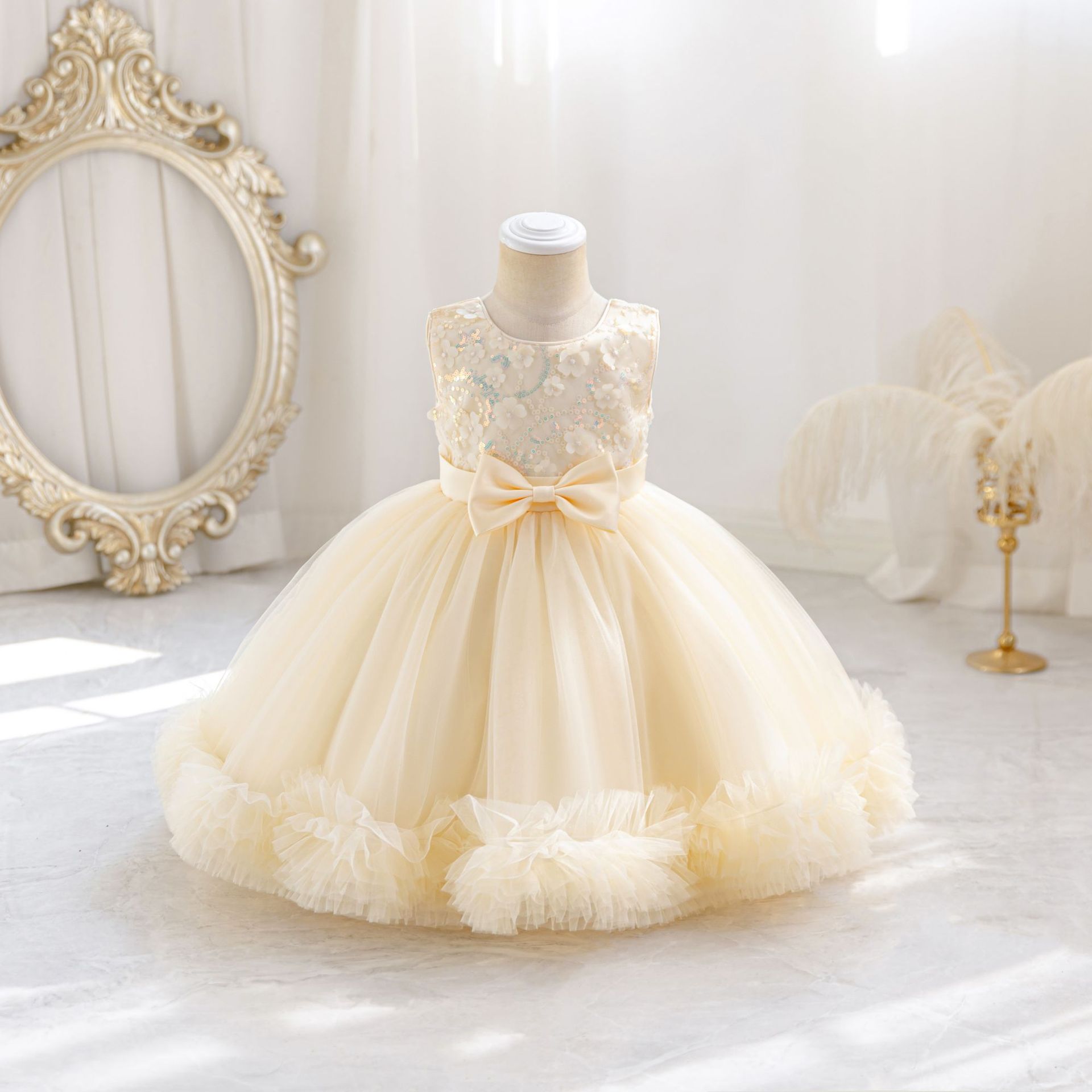 HETISO Tulle Puffy Flower Girl – обзор и цена Glitter Tablecloth