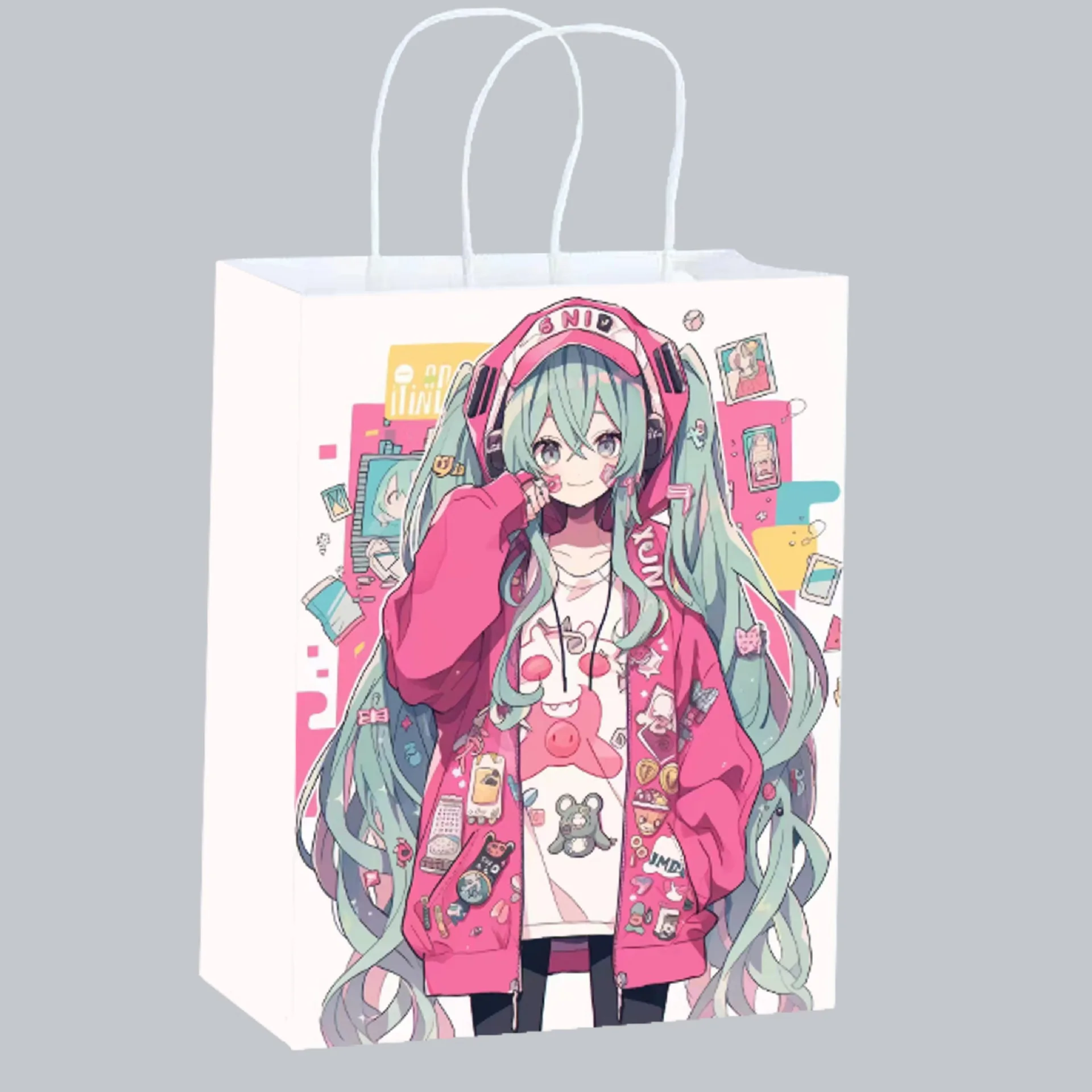 Cute Anime Hatsune Miku Paper  – обзор и цена Party Favor Bag