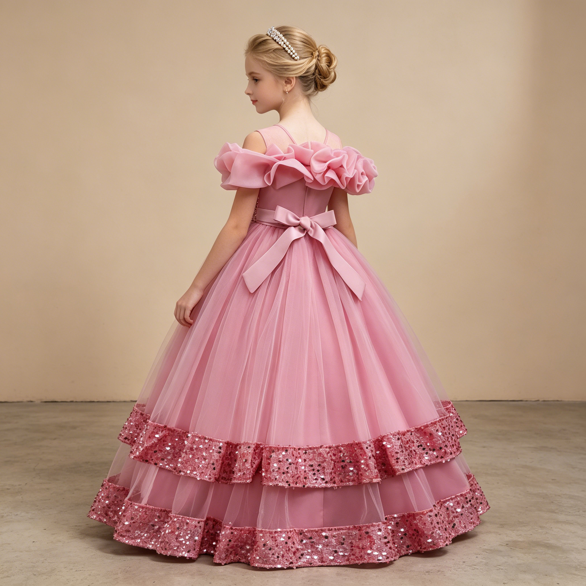 Girls Princess Off Shoulder Ru – обзор и цена Glitter Tablecloth