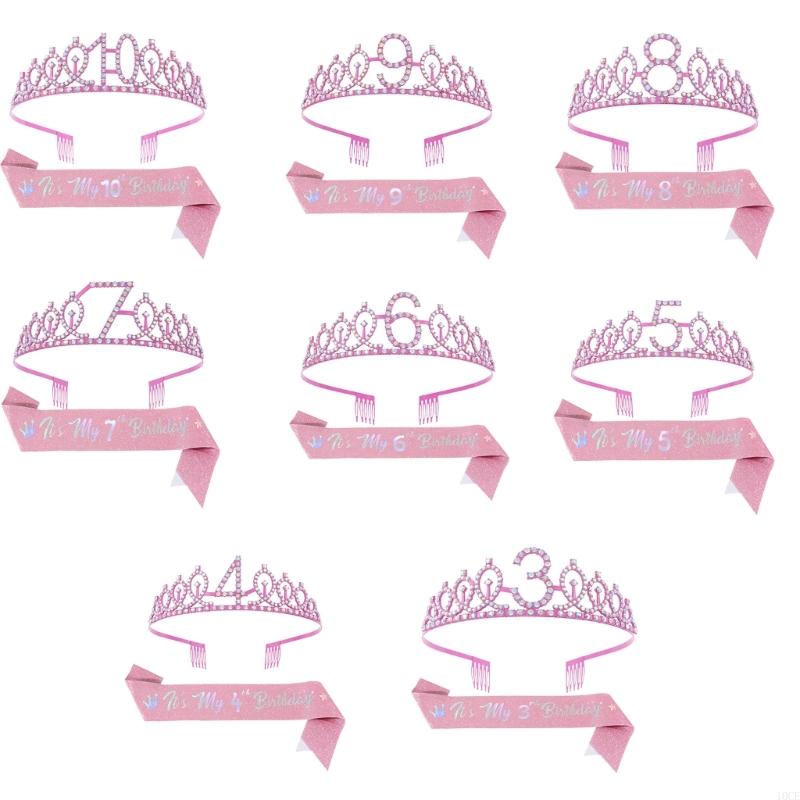 Glittering Pink Birthday Tiara – обзор и цена Birthday Sash Glitter