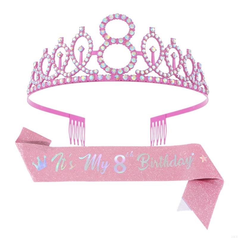 Glittering Pink Birthday Tiara – обзор и цена Birthday Sash Glitter