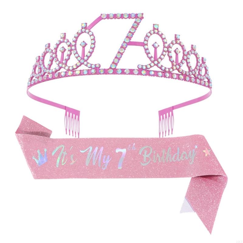 Glittering Pink Birthday Tiara – обзор и цена Birthday Sash Glitter