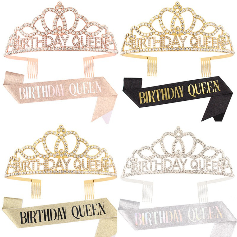 Rose Gold Glitter Birthday Que – обзор и цена Birthday Sash Glitter