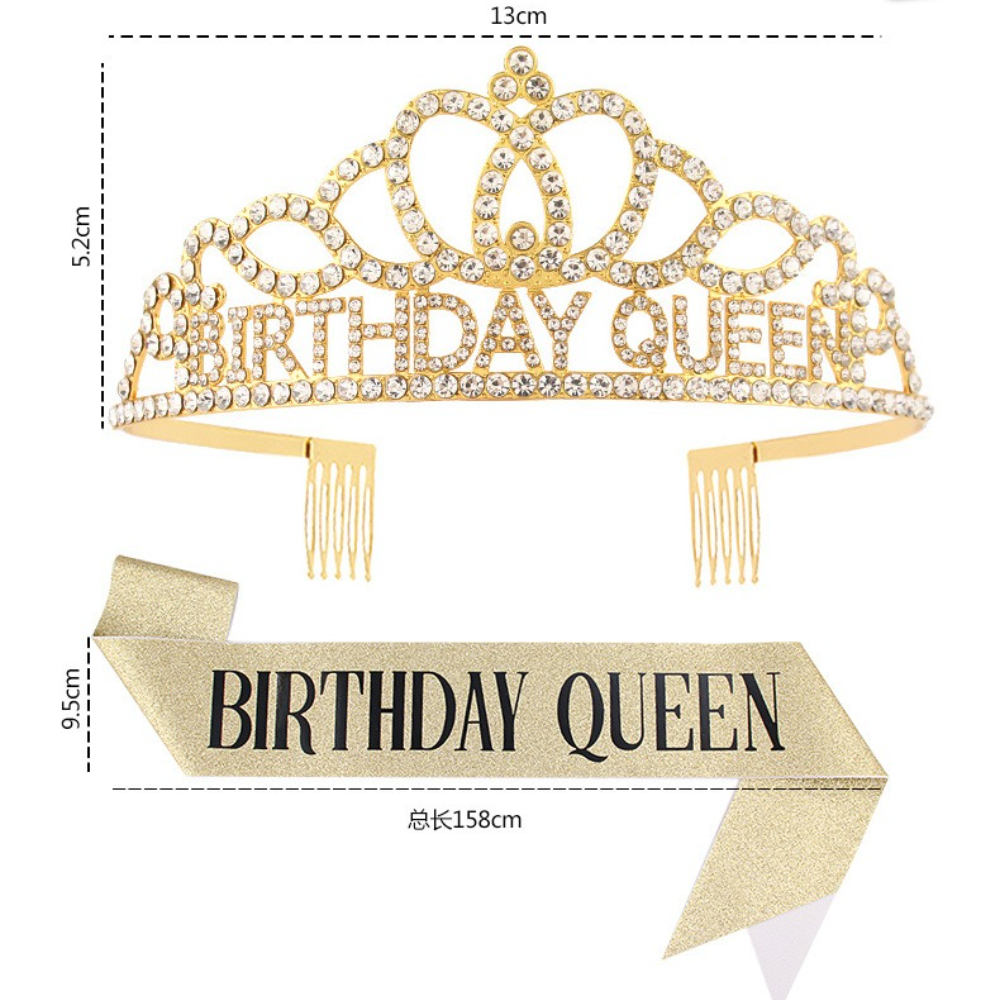 Rose Gold Glitter Birthday Que – обзор и цена Birthday Sash Glitter
