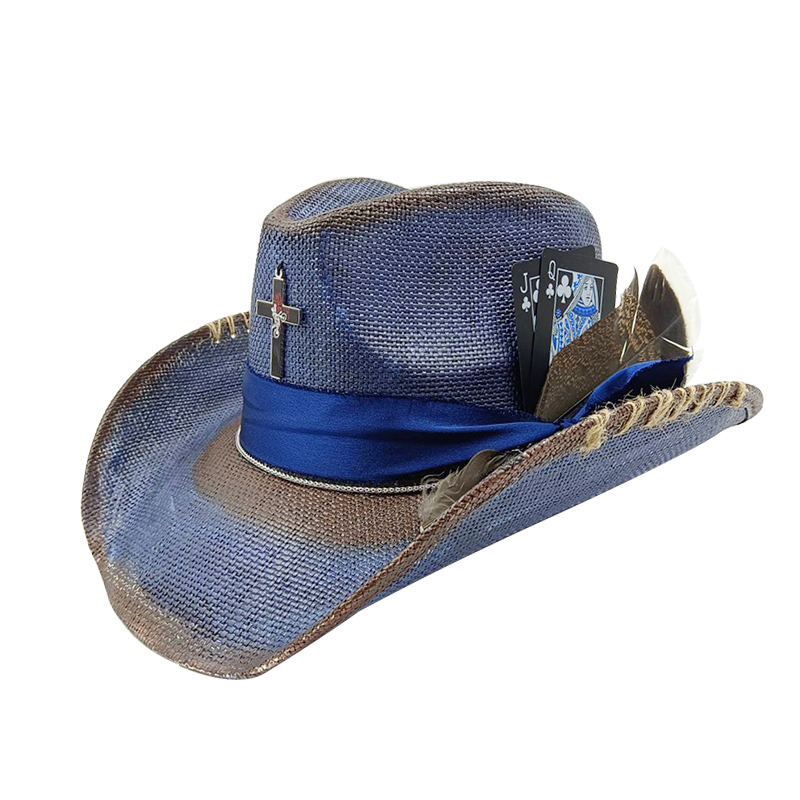 Western summer cowboy hat stra – обзор и цена Paper Straw Color