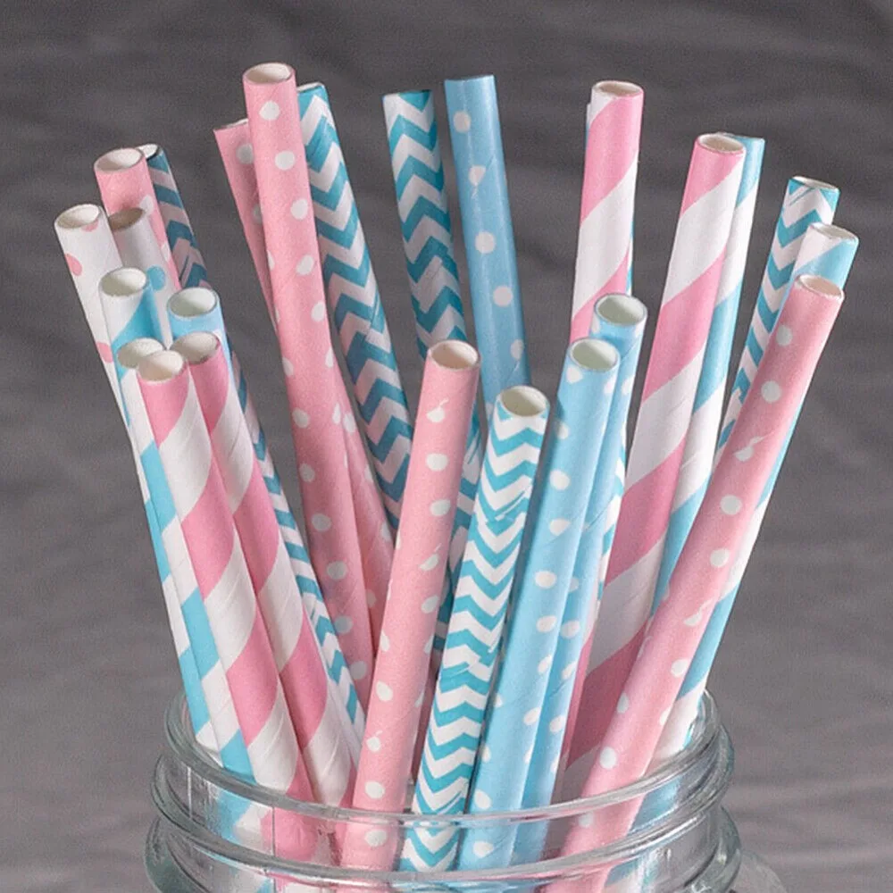 100 Bulk Packed Paper Straws P – обзор и цена Paper Straw Color