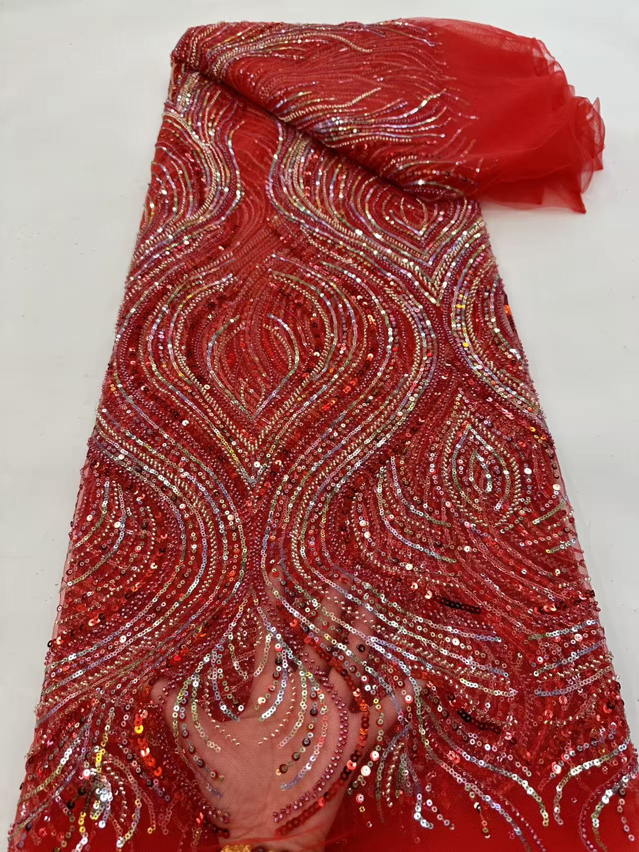 Luxury Red African Beaded Mesh – обзор и цена Glitter Tablecloth