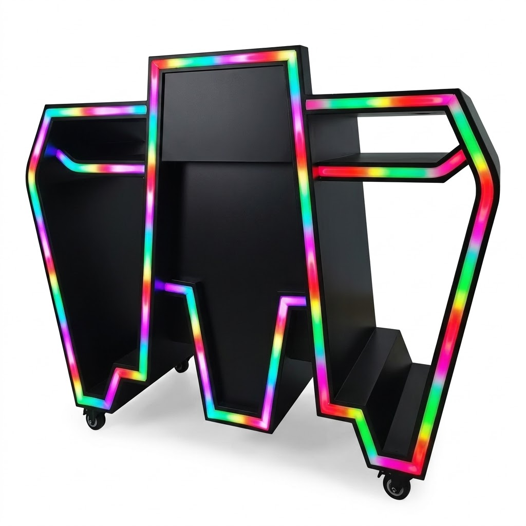 Custom Metal LED DJ Booth Tabl – обзор и цена Event Suppliers