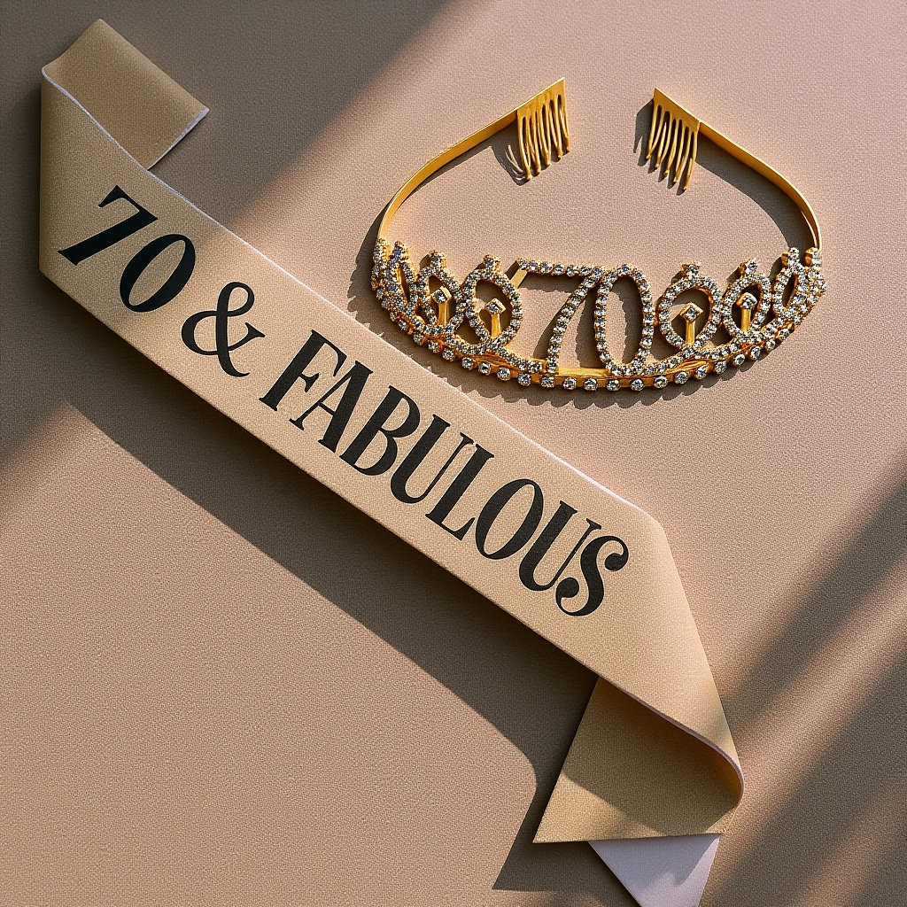 1Set Senior Birthday Tiara Sas – обзор и цена Birthday Sash Glitter