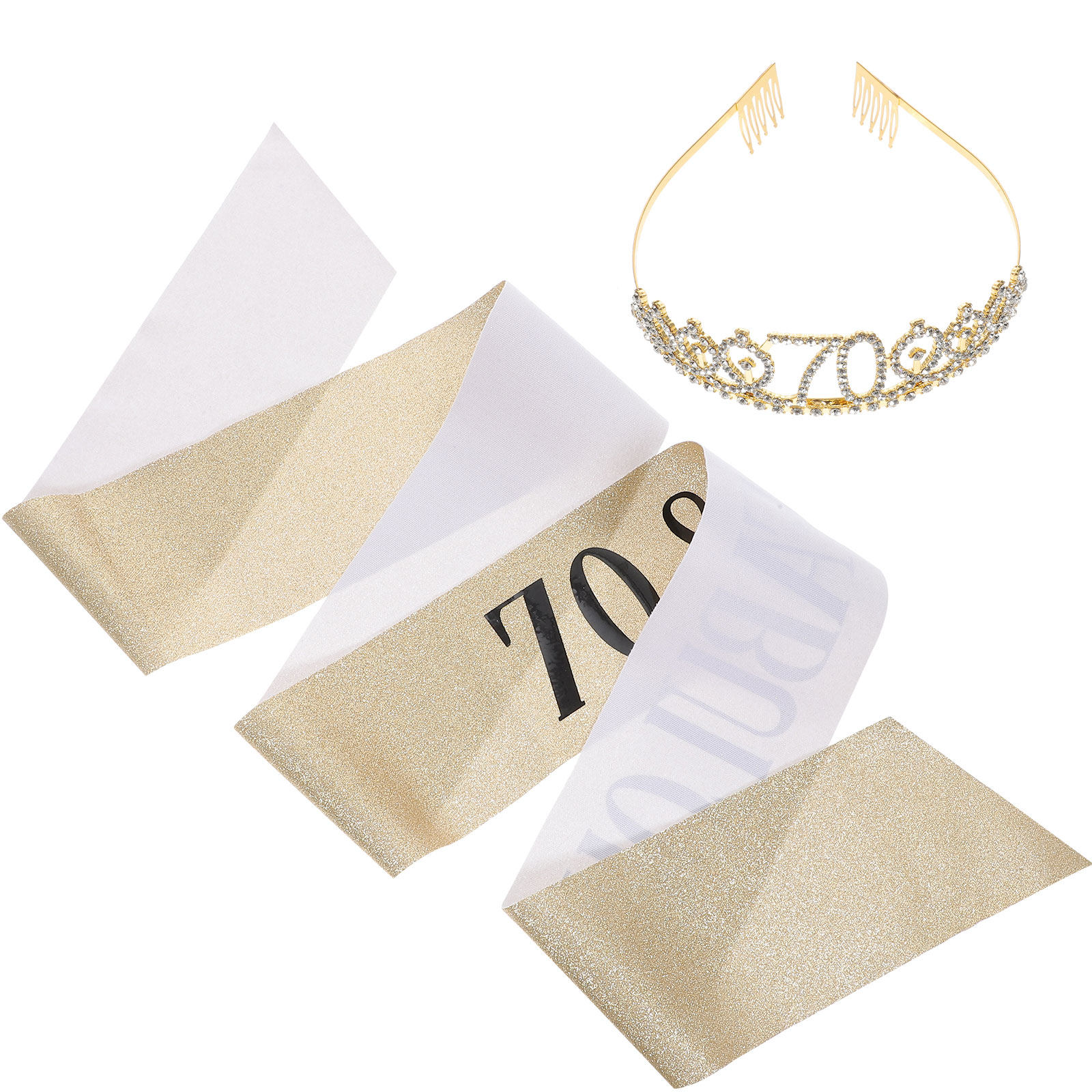 1Set Senior Birthday Tiara Sas – обзор и цена Birthday Sash Glitter