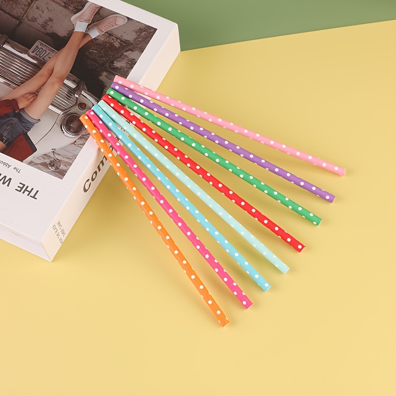 100pcs colorful disposable pap – обзор и цена Paper Straw Color
