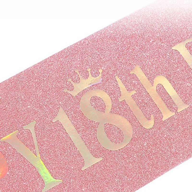 Happy 10th 13th 16th 21st 30th – обзор и цена Birthday Sash Glitter