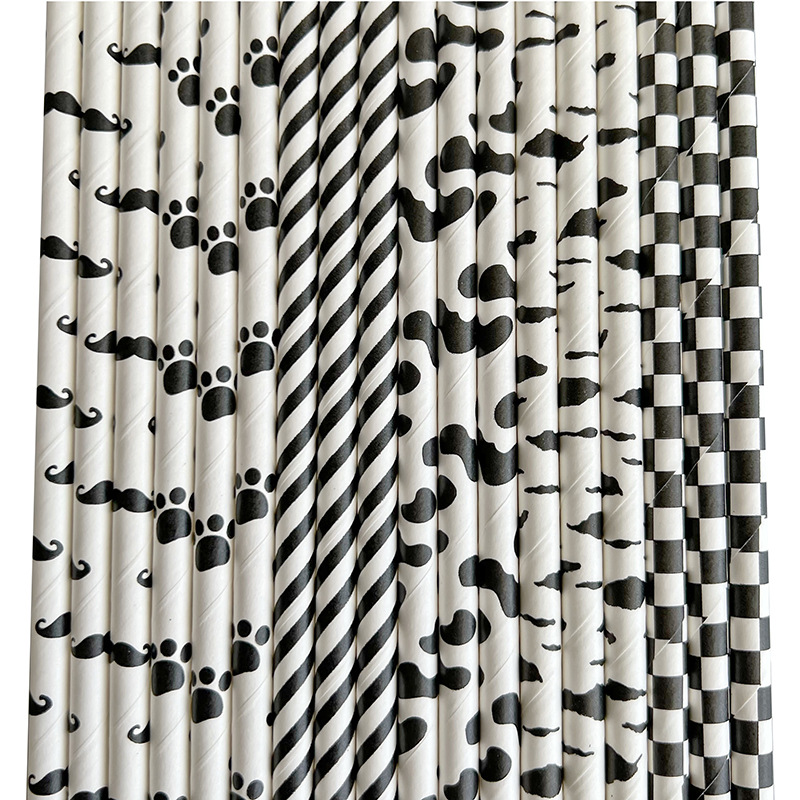 Moustache Paper Straw Cow Blac – обзор и цена Paper Straw Color