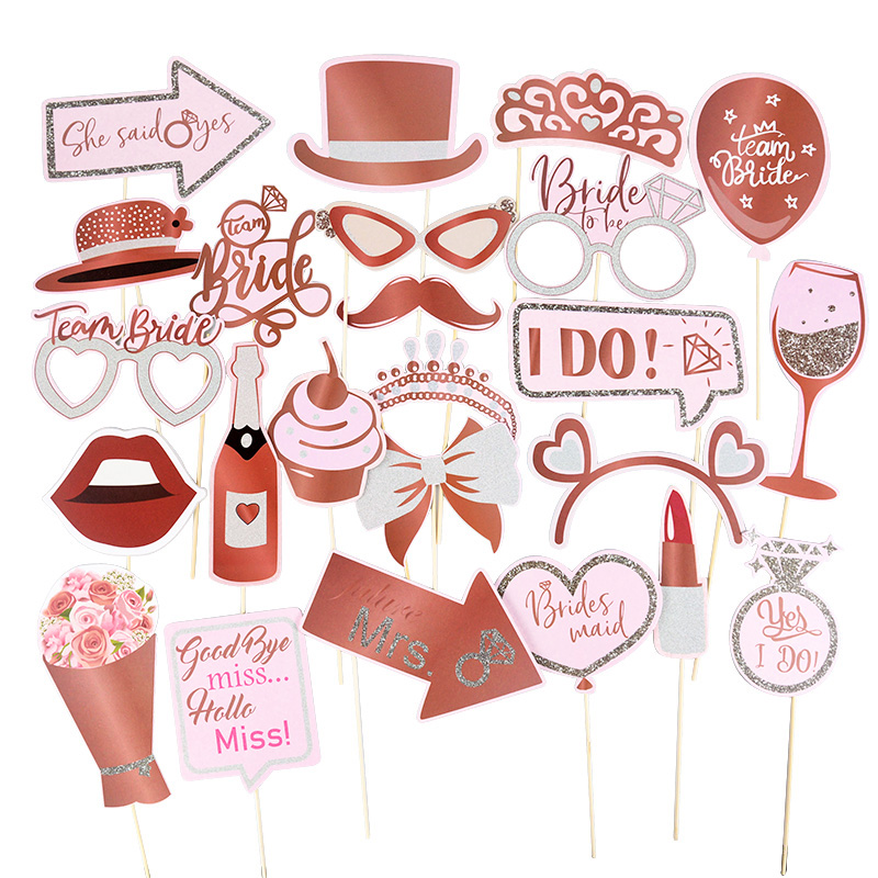 31Pcs Bachelorette Party Rose  – обзор и цена Photo Booth Frame