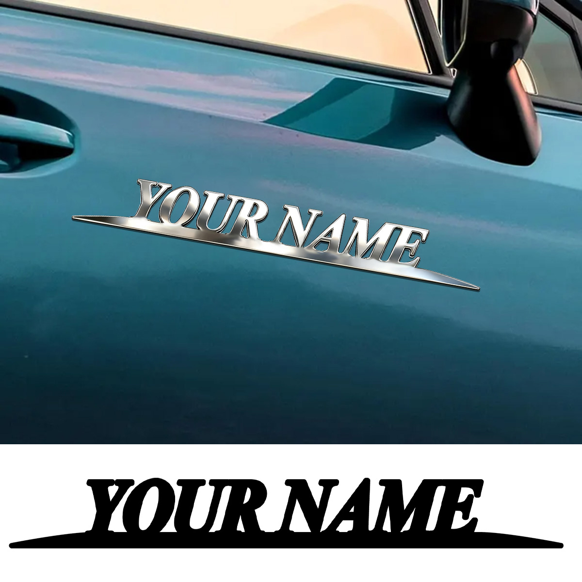 Metal Trendy YOUR NAME Sticker – обзор и цена Event Suppliers