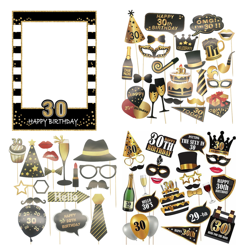 30 40 50 60 Birthday Photo Boo – обзор и цена Photo Booth Frame