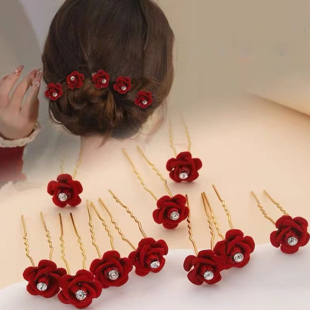 10Pcs Rose Hair Accessories We – обзор и цена Event Suppliers