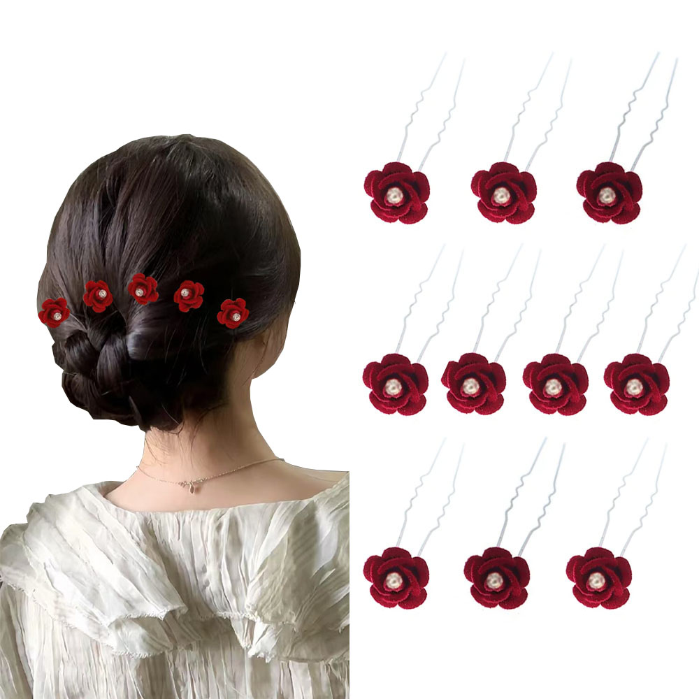 10Pcs Rose Hair Accessories We – обзор и цена Event Suppliers