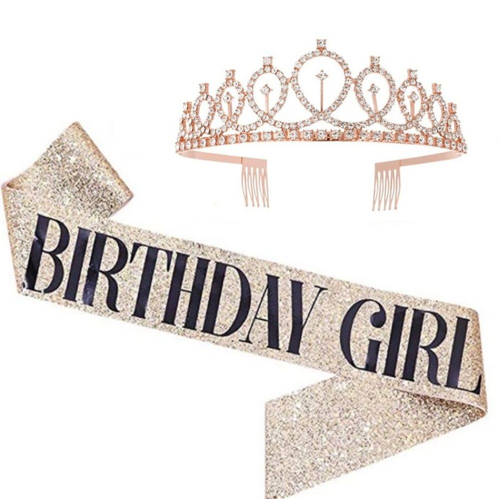 2Pcs/Set New Glitter Birthday  – обзор и цена Birthday Sash Glitter