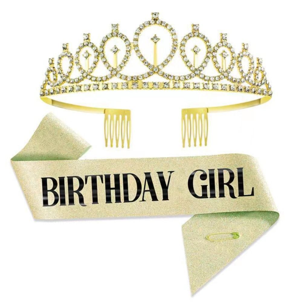2Pcs/Set New Glitter Birthday  – обзор и цена Birthday Sash Glitter