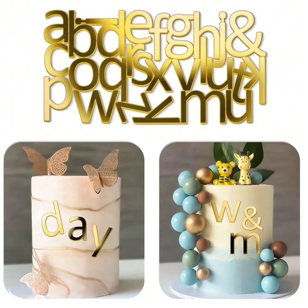 1set Golden Mirror Acrylic A-Z – обзор и цена Event Z