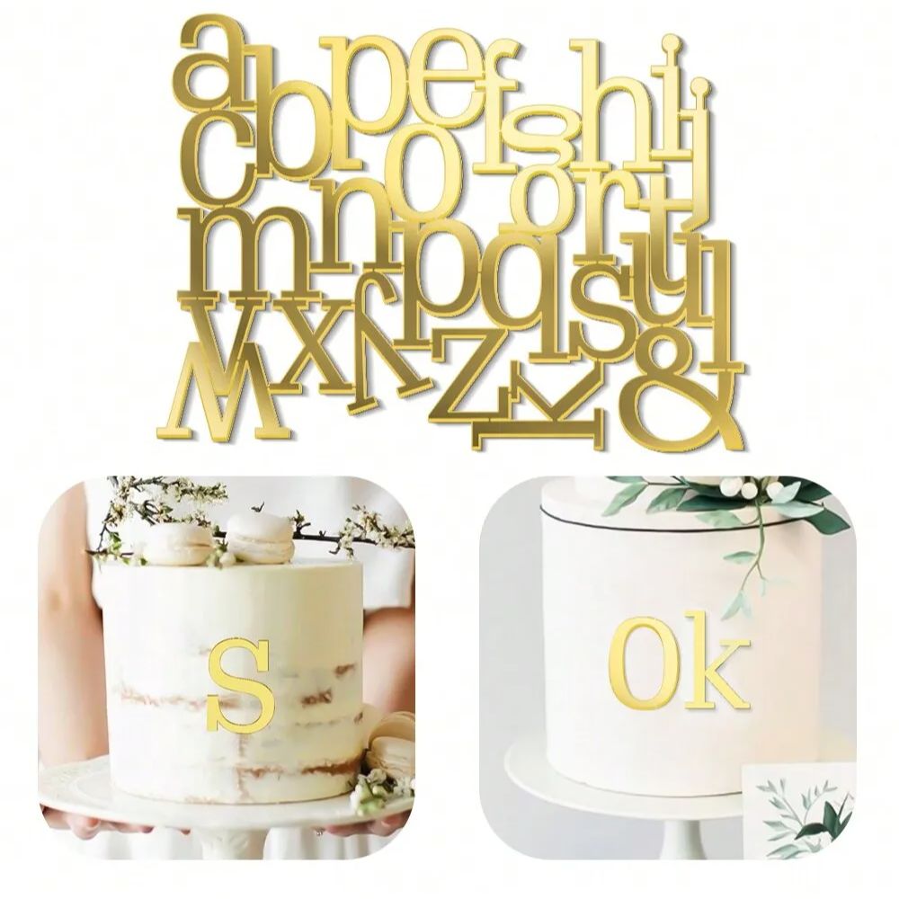 1set Golden Mirror Acrylic A-Z – обзор и цена Event Z
