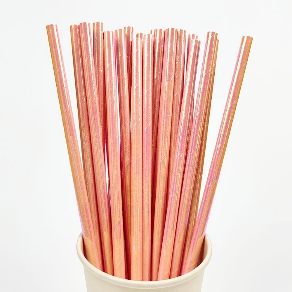 25Pcs Pearlescent Bronzing Pap – обзор и цена Paper Straw Color