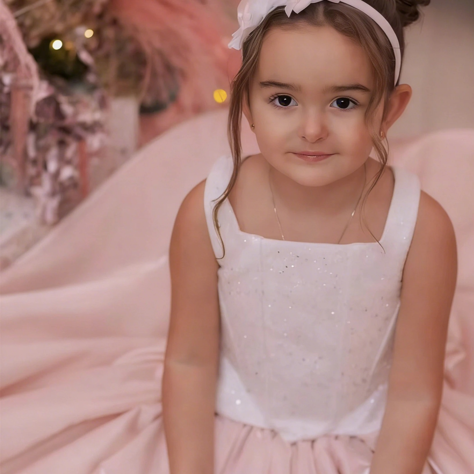 Customized Flower Girl Dress F – обзор и цена Birthday Sash Glitter