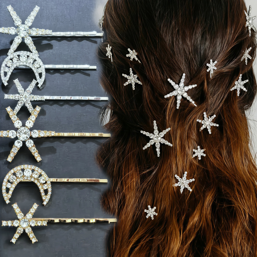 3/4 pcs set Crystal Star Hairp – обзор и цена Event Suppliers