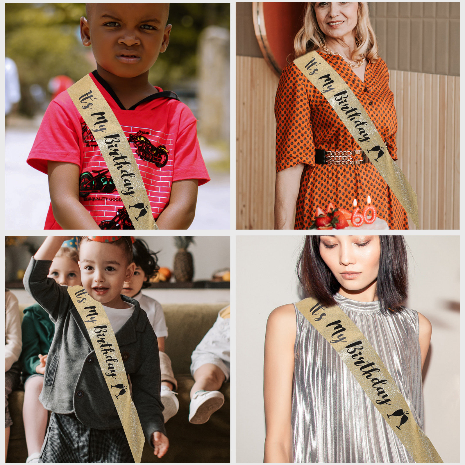 1Pcs Birthday Sash Glitter Clo – обзор и цена Birthday Sash Glitter