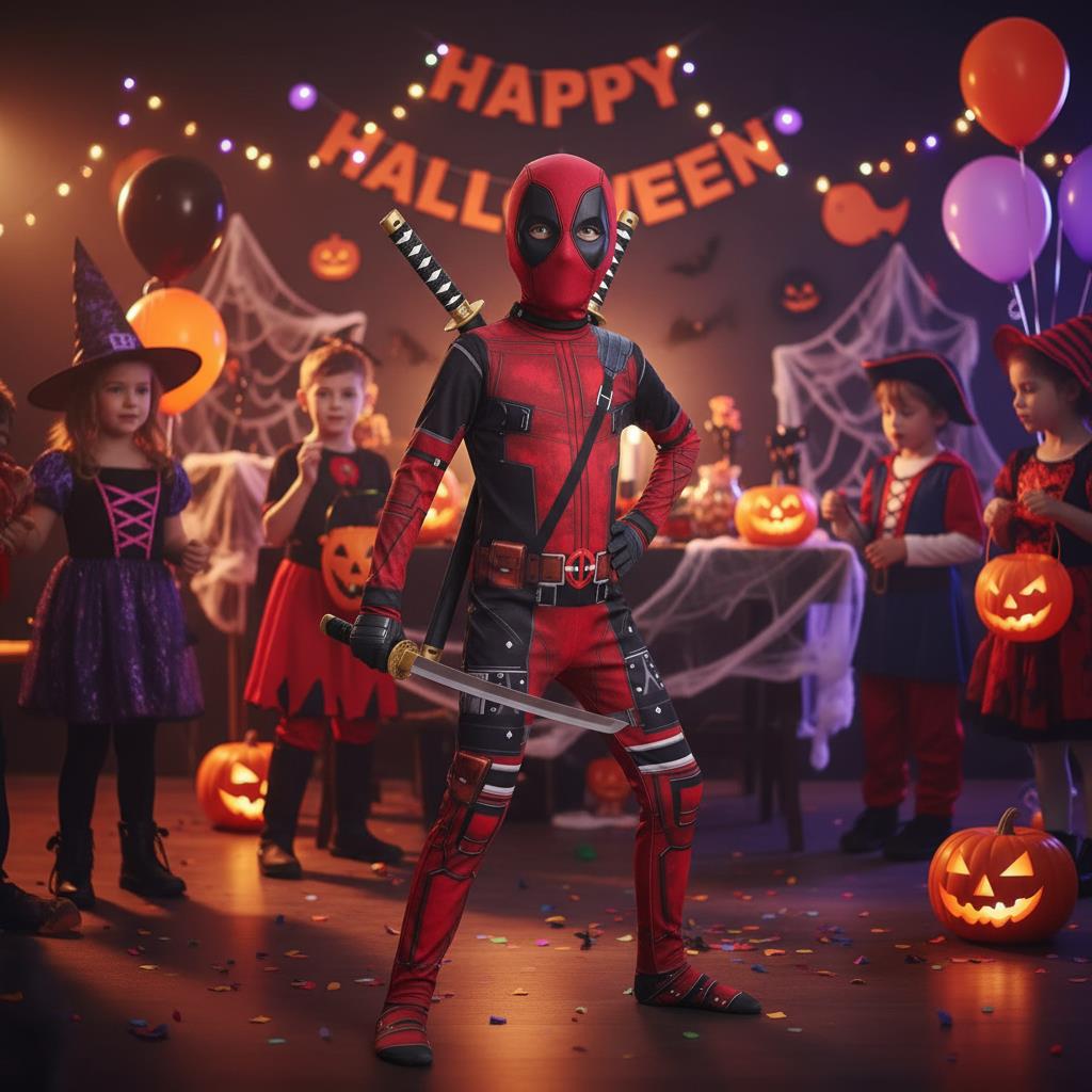 3-12Y Kids Deadpool Costume wi – обзор и цена Party Favor Bag