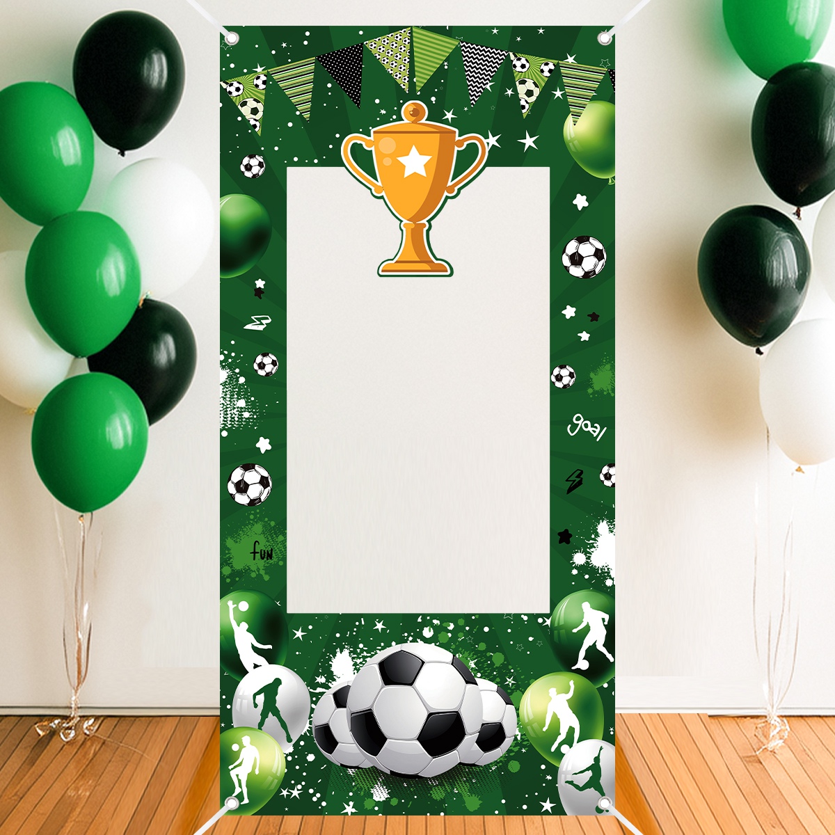 1pc Green Soccer Decorative Ph – обзор и цена Photo Booth Frame