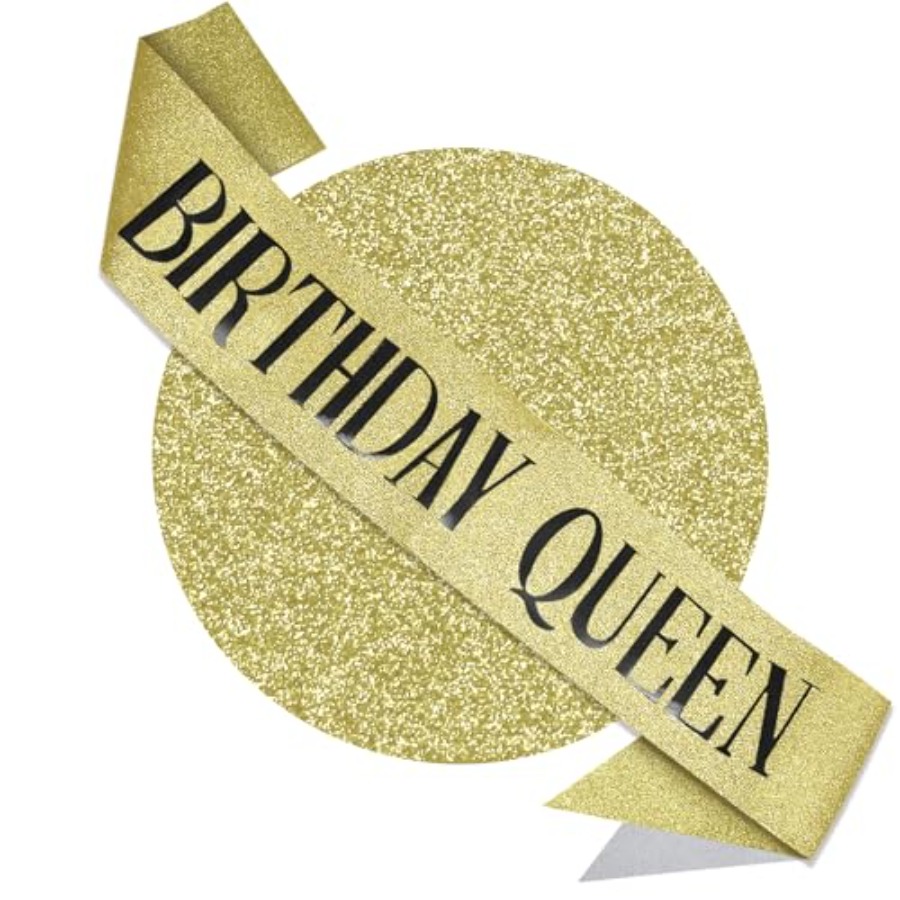Birthday Queen Sash Glitter Go – обзор и цена Birthday Sash Glitter