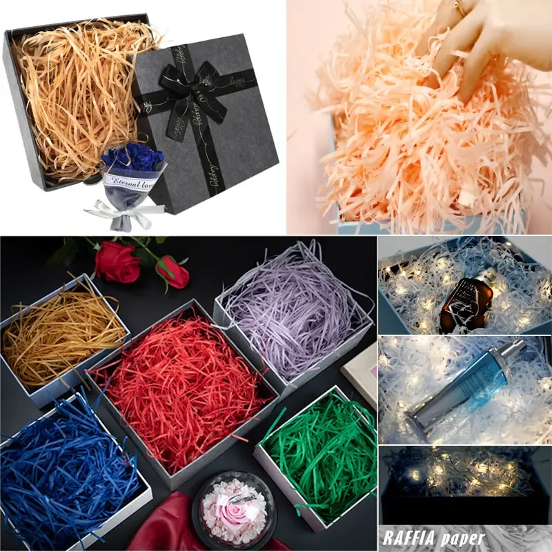 100g raffi Colorful Shredded C – обзор и цена Paper Straw Color