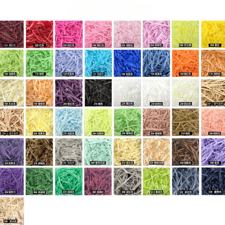 100g raffi Colorful Shredded C – обзор и цена Paper Straw Color