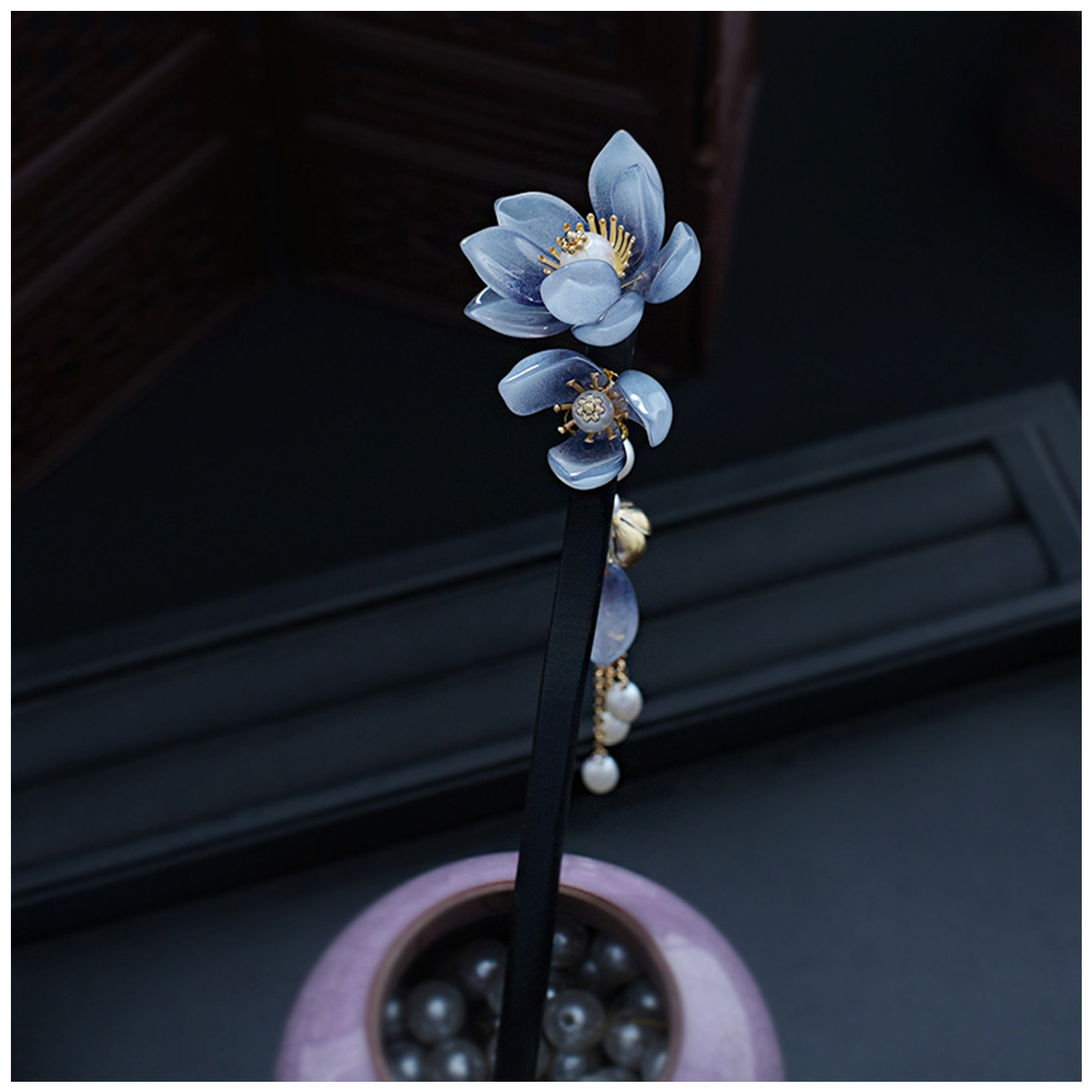 Blue Flower Hair Stick Vintage – обзор и цена Event Suppliers