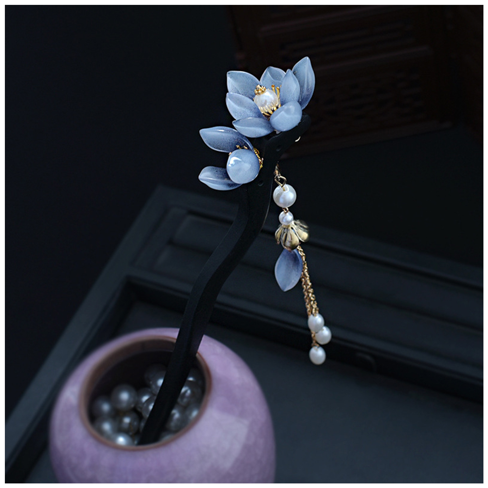 Blue Flower Hair Stick Vintage – обзор и цена Event Suppliers