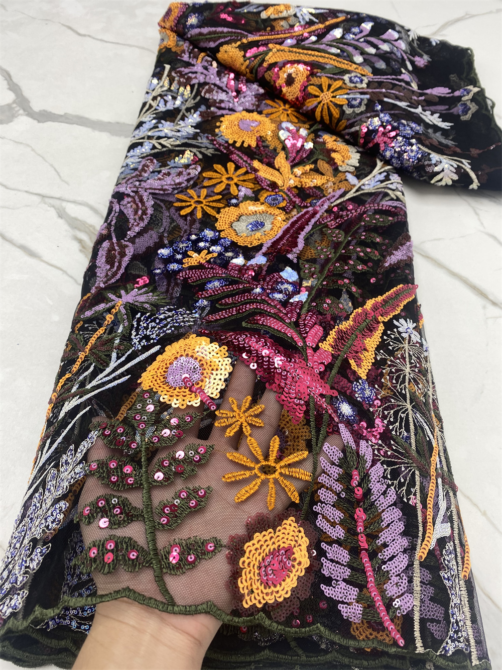 African Sequins Lace Fabric 20 – обзор и цена Glitter Tablecloth