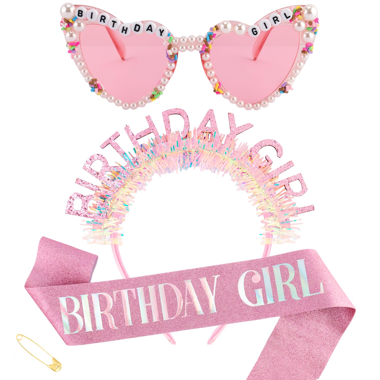 Birthday Girl Headband Sash Su – обзор и цена Birthday Sash Glitter