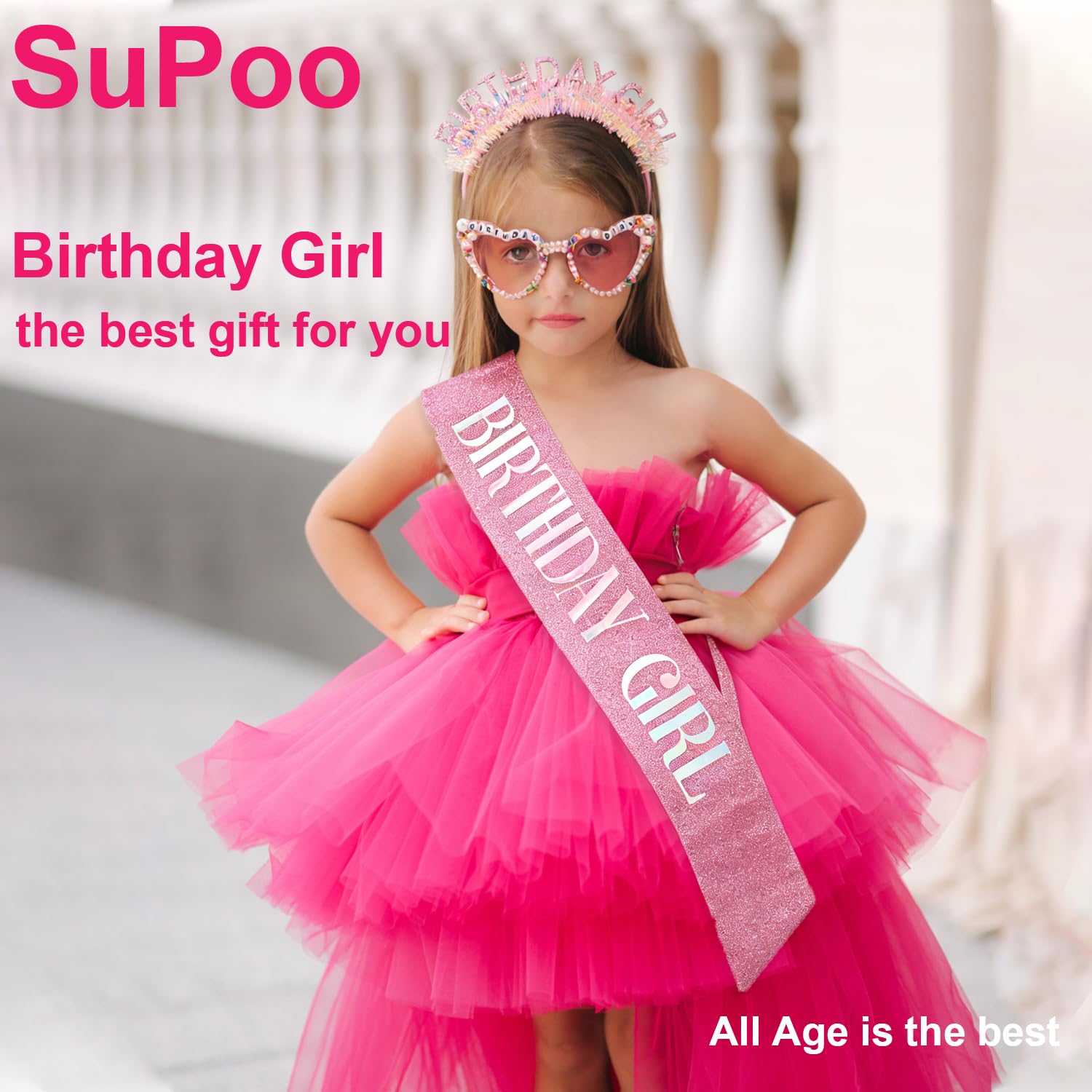 Birthday Girl Headband Sash Su – обзор и цена Birthday Sash Glitter